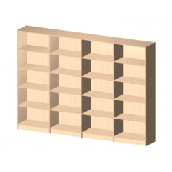 Bookshelf Open 4 Sections 